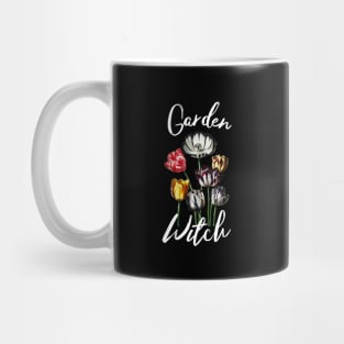 Garden Witch Vintage Cottagecore Tulips Mug